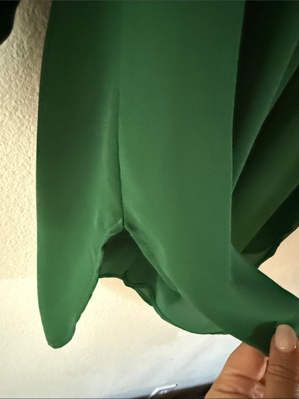 41 Hawthorn Colibri Emerald Green Roll Tab Long Sleeve Split-Neck Blouse, Size M - Picture 4 of 11